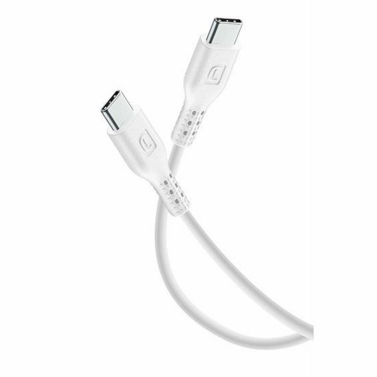 Kabel CELLULARLINE, USB-C na USB-C, 2m, bijeli