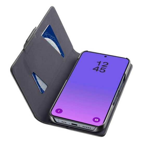 Futrola CELLULARLINE, Book Essential, za Samsung Galaxy A57, Preklopna, crna