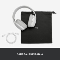 Slušalice LOGITECH Zone Vibe 100, bežične, BT, bijele