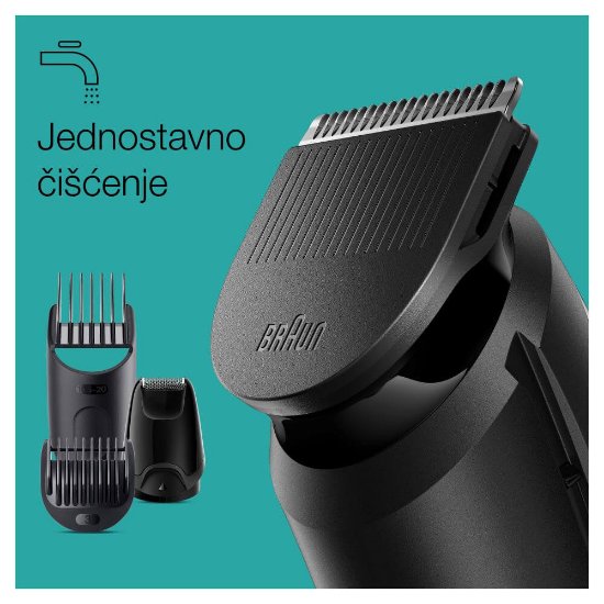 Aparat za šišanje/trimer BRAUN serija 3 3441, 8u1, kosa, uši i nos, crni