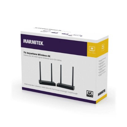 Video ekstender MARMITEK TV Anywhere 4K, HDMI, bežični, 4K Ultra HD, do 50m, crni