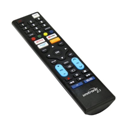 Univerzalni daljinski upravljač UNITRONIC JL3096-A/UNI, programabilan 2:1, 2x AAA baterije, crni