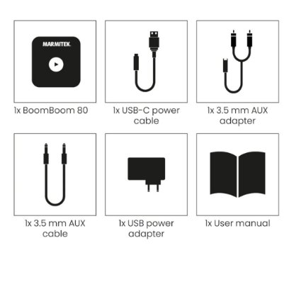 Audio odašiljač MARMITEK BoomBoom 80, bluetooth, NFC, bežični prijemnik