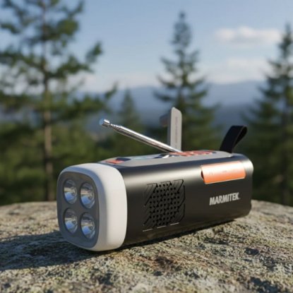 Prijenosni radio MARMITEK RESQ 200, DAB+, BT, solarni panel, PB, Li-ion bat. 4500mAh