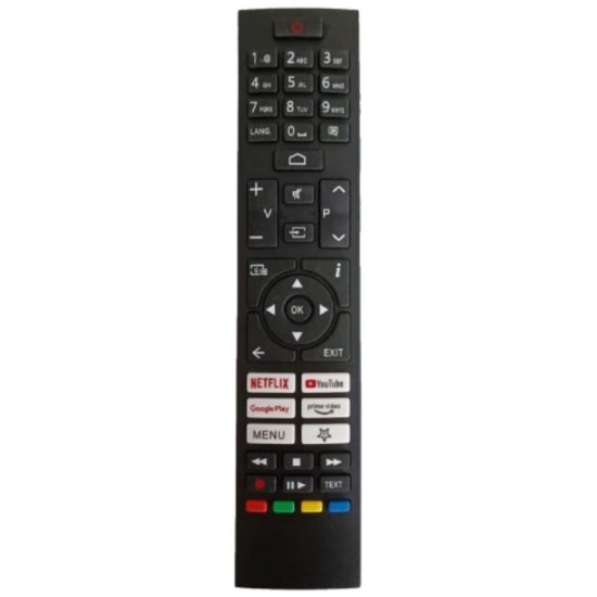 Univerzalni daljinski upravljač UNITRONIC JL1721/COMP-U, za Telefunken TV, 2x AAA baterije, crni