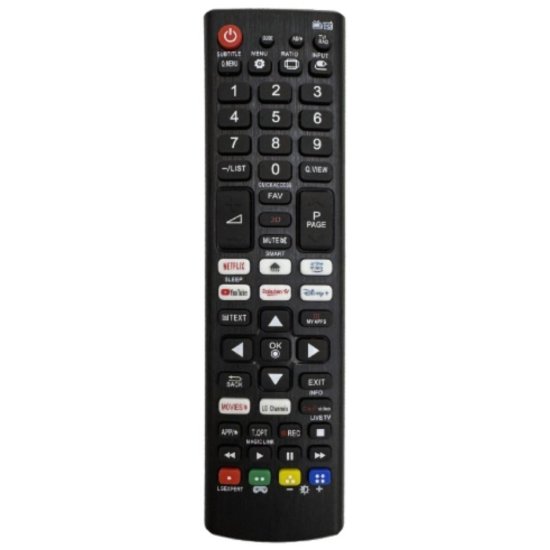 Univerzalni daljinski upravljač UNITRONIC JL1718/COMP-U, za LG TV, 2x AAA baterije, crn