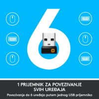 Miš LOGITECH M705, laserski, bežični, USB, sivi