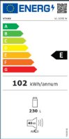 Hladnjak VIVAX VL-235E W, 145cm, 230 l, energetski razred E, bijeli