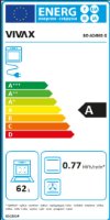 Ugradbena pećnica VIVAX BO-624MS X, ventilacijska, 62 l, energetski razred A