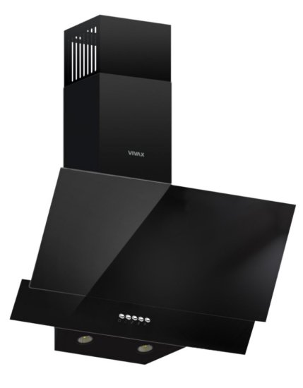Zidna kuhinjska napa VIVAX CHO-60CSD115T GB, 60 cm, 379 m3/h, energetski razred C, crna