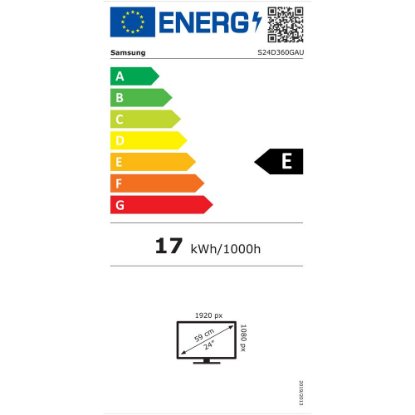 Monitor 24" SAMSUNG LS24D360GAUXEN, FHD, VA, 100Hz, 4ms, 250cd/m2, zakrivljeni, crni