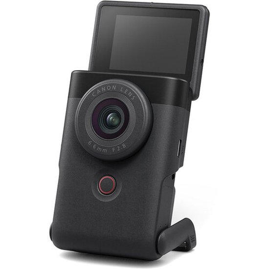 IZLOŽBENI - Digitalni fotoaparat CANON Powershot V10 Vlogging Kit, 20,9 Mp, 4K Ultra HD, crni