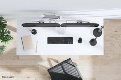Stalak za monitor NEOMOUNTS DS75-450WH2, stolni, do 32", za 2 monitora, bijeli
