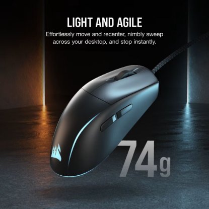 Miš CORSAIR M75, optički, 26000 dpi, USB, crni