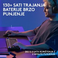 Miš LOGITECH G305 X SUPERLIGHT, Gaming, optički, 44000dpi, USB, crni