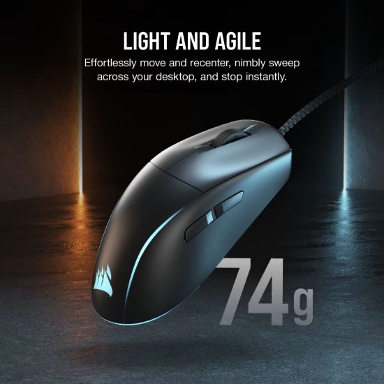 Miš CORSAIR M75, optički, 26000 dpi, USB, crni