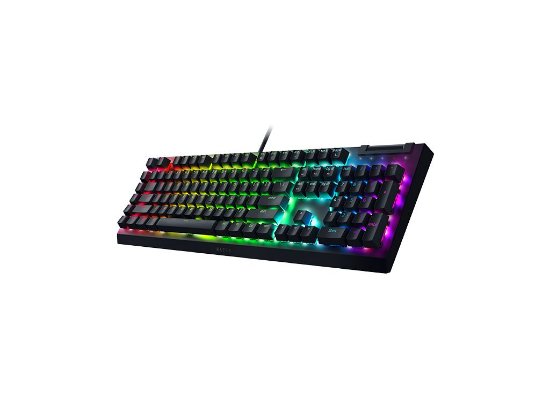 Tipkovnica RAZER BlackWidow V4 X, mehanička, Green switch, RGB, US Layout, crna, USB