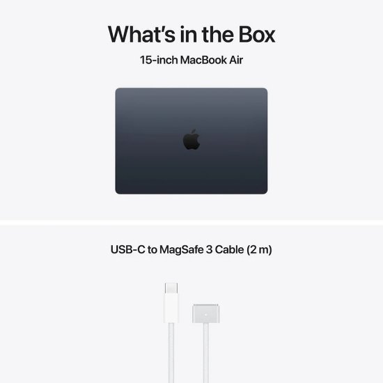 Laptop APPLE MacBook Air 15" MDVH4CR/A / 10-Core M5, 16GB RAM, 512GB SSD, Apple 10-Core GPU, 15", macOS, crni