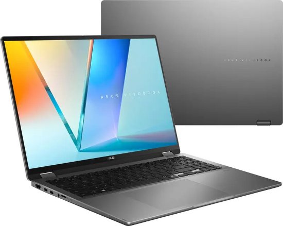 Laptop ASUS Vivobook 16 Flip TP3607SA-RJ003X / Core Ultra 5 226V, 16GB, 512GB SSD, Intel HD Graphics, 16" 2,8K 120Hz OLED, Windows 11 Pro, sivi