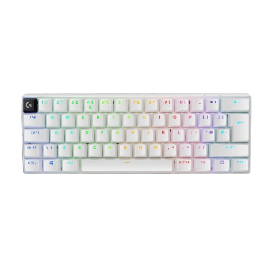 Tipkovnica LOGITECH Pro X 60 LIGHTSPEED, mehanička, bežična, RGB, bijela