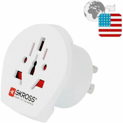 Putni adapter SKROSS, World - USA, 1.500221-E, bijeli