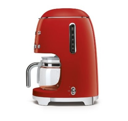Aparat za kavu SMEG DCF02RDEU, 1050 W, filter kava, do 12 šalica, 1.4 l, crvena