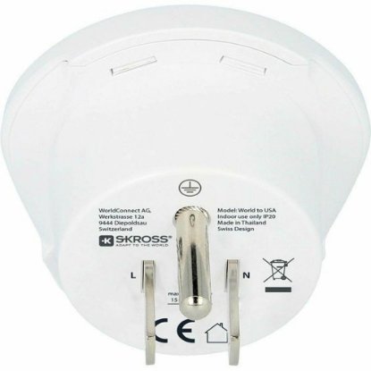 Putni adapter SKROSS, World - USA, 1.500221-E, bijeli