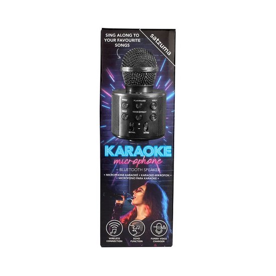 Mikrofon SATZUMA Karaoke Mic, crni