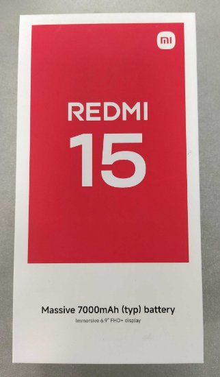 OPEN BOX -  Mobitel XIAOMI Redmi 15, 6,9", 8GB, 256GB, Android 15, crni