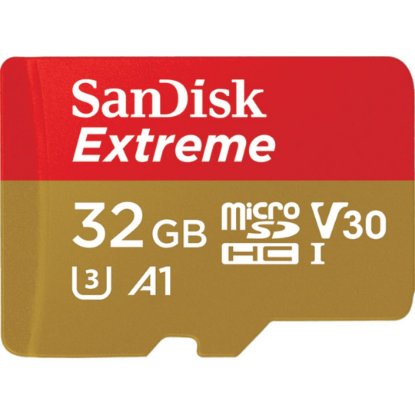 Memorijska kartica SANDISK, micro SDHC Extreme, 32GB, SDSQXAF-032G-GN6MA, class 10, V30 UHS-I, 100MB/s + SD Adapter