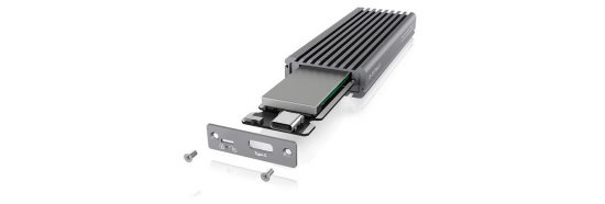 Eksterno kućište ICY BOX IB-1817M-C31, M.2 NVMe SSD, USB-C 3.1, Aluminijsko kućište, sivo