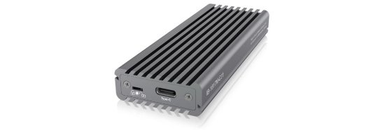 Eksterno kućište ICY BOX IB-1817M-C31, M.2 NVMe SSD, USB-C 3.1, Aluminijsko kućište, sivo