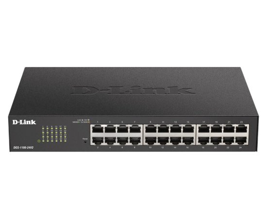 Switch D-LINK DGS-1100-24v2, Gigabit Switch 24-port, VLAN, 1U, rackmount