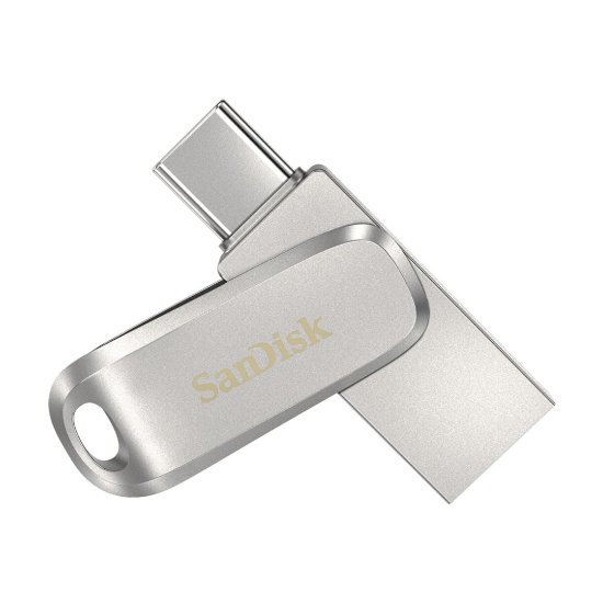 Memorija USB 3.1 FLASH DRIVE, 256 GB, SANDISK Ultra Dual Drive Luxe USB-C, SDDDC4-256G-G46, srebrna