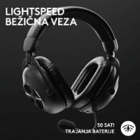 Slušalice LOGITECH G PRO X 2 Lightspeed, 7.1, bežične, crne