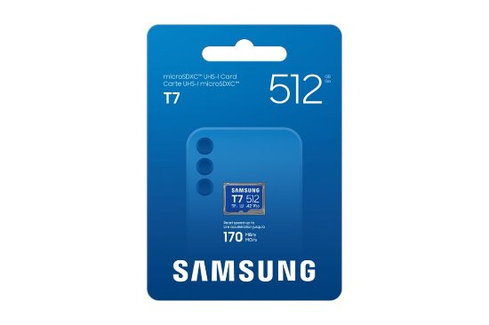 Memorijska kartica SAMSUNG, T7 microSDXC, 512GB, MB-MB512T/WW, A2 Class 10 V30 UHS-I U3
