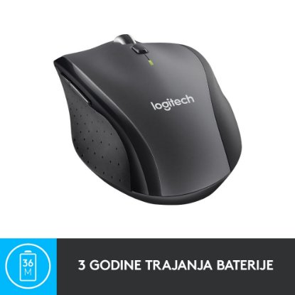 Miš LOGITECH M705, laserski, bežični, USB, sivi