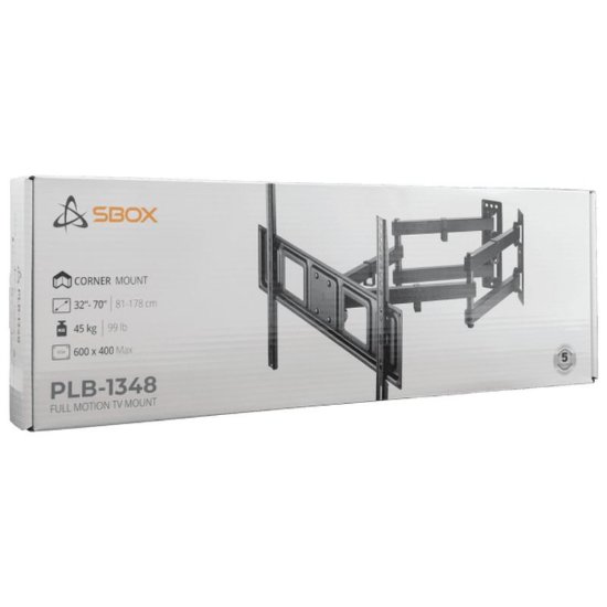 Nosač za TV SBOX PLB-1348-2, 32"-70", do 45Kg, zidni