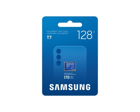 Memorijska kartica SAMSUNG, T7 microSDXC, 128GB, MB-MB128T/WW, A2 Class 10 V30 UHS-I U3