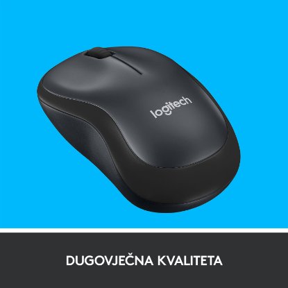 Miš LOGITECH M220 Silent, optički, bežični, crni, USB