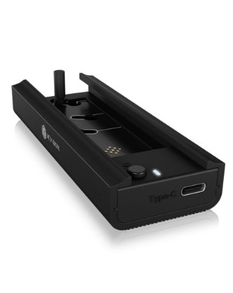 Eksterno kućište ICY BOX IB-180MC-C31, M.2 NVMe SSD 42/60/80mm, USB-C 3.2, Aluminijsko kućište, crno