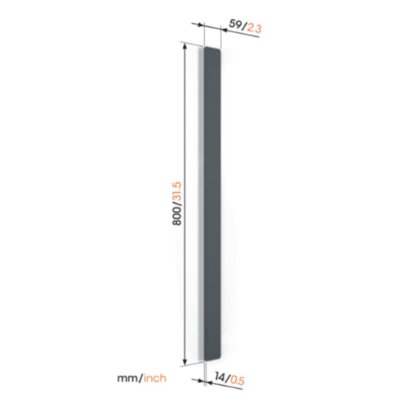 Kanalica za skrivanje kablova VOGEL'S TVA6000BL, crna, 80cm
