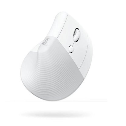 Miš LOGITECH Lift, optički, ergonomski, bežični, USB, bijeli
