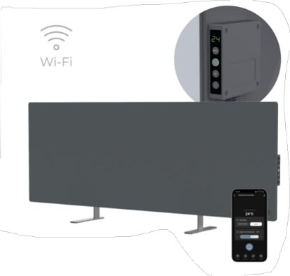 Grijalica AENO AGH0005S, infracrvena, konvektorska, 700 W, do 30 m2, WiFi kontrola, siva