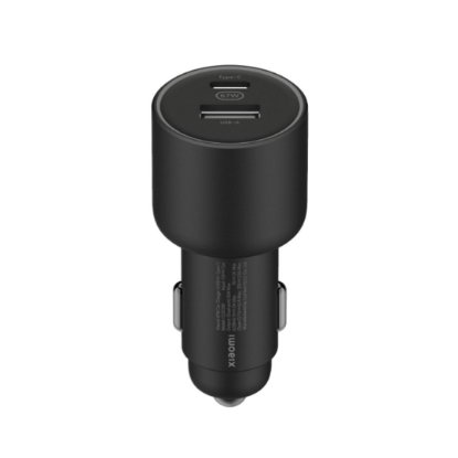 Auto punjač XIAOMI 67W, USB-A i USB-C, crni