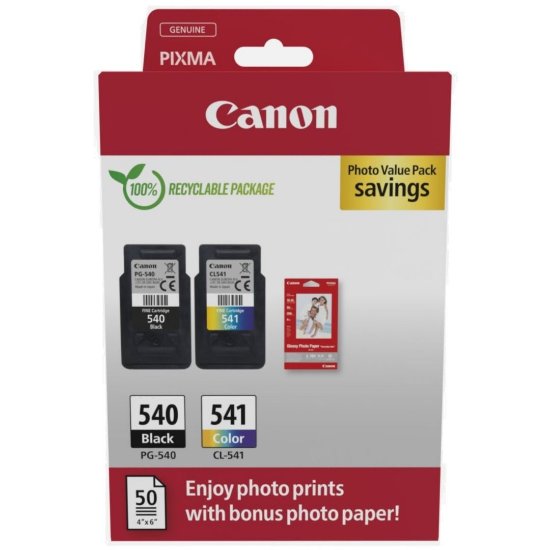 Tinta CANON PG-540 + CL-541, multipack, za Pixma MG2150/MG2250/MG3150/MG3250/MG3550/MG4150