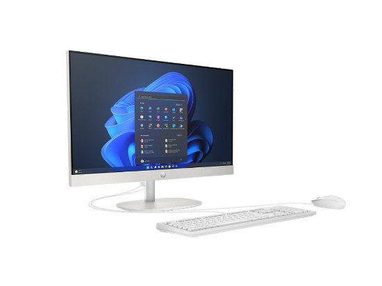 Računalo AiO HP ProOne 240 G10 A55BBET / 23,8" FHD IPS, Core i7 1355U, 16GB, 512GB SSD, Intel HD Graphics, WiFi, tipkovnica, miš, bez OS, bijelo