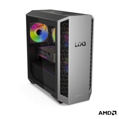 Računalo LENOVO LOQ Tower 91DF007GSC / Ryzen 7 8745HX, 32GB, 1TB SSD, nVidia GeForce RTX 5050, WiFi, bez OS, crno