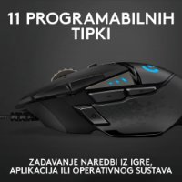 Miš LOGITECH Gaming G502 Hero RGB, optički, 25600dpi, crni, USB