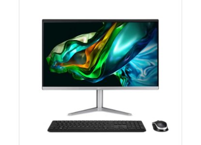 Računalo AiO ACER Aspire C24-1300 DQ.BL0EX.00L / 23,8" FHD IPS, Ryzen 5 7520U, 16GB, 512GB SSD, AMD Radeon Graphics, WiFi, tipkovnica, miš, bez OS, srebrno